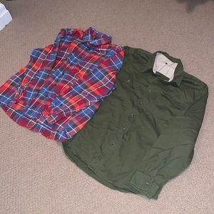 George long sleeve button up bundle 2XL